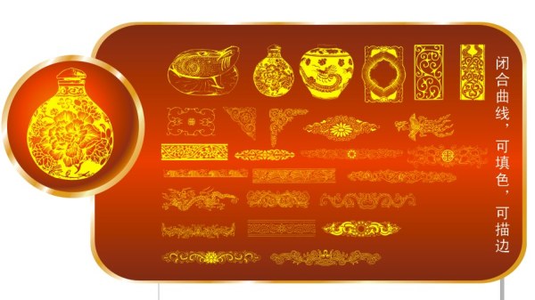 极品古典边框图案矢量素材-6