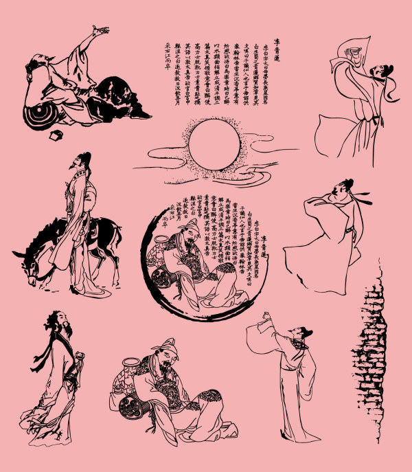 古典人物矢量素材