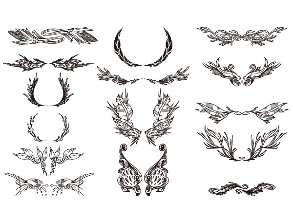 Go Media出品潮流矢量素材Set15-ornate