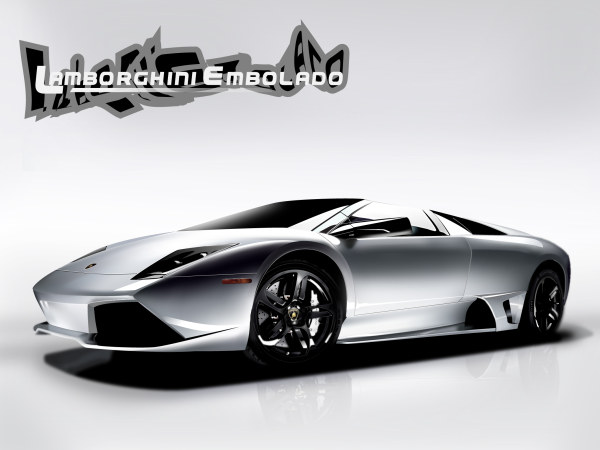 矢量蓝博基尼跑车