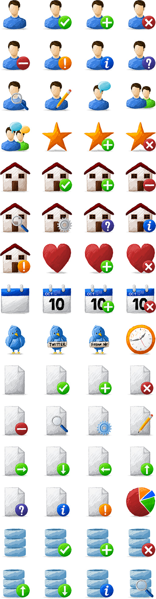 Artistica&nbsp;水彩画风格图标（ico）