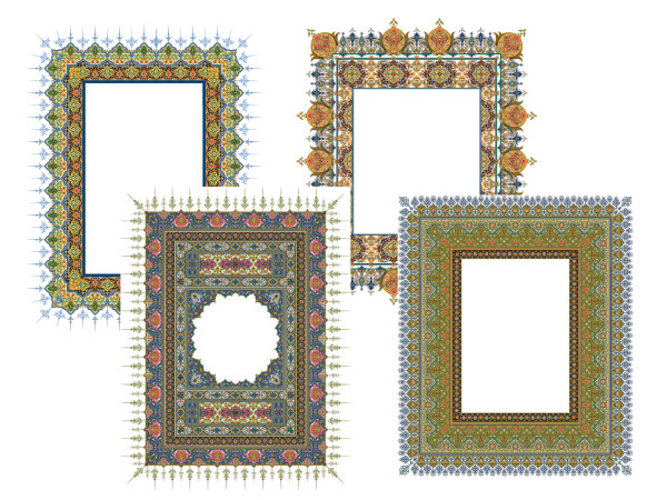 4款精美古典花纹花边-4