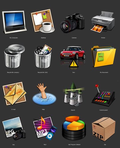 Icon&nbsp;Pack:&nbsp;Reality&nbsp;（高仿真图标ip包）