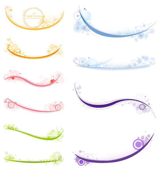 简约梦幻花纹矢量素材