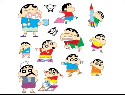 矢量蜡笔小新系列之五