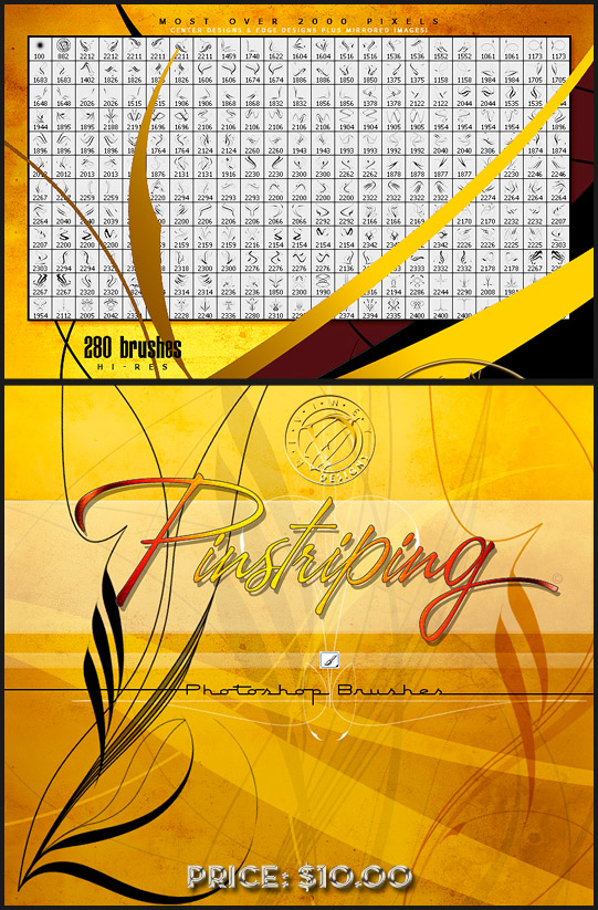 Rons 公司出品的高清晰雅致花纹、花边类PS系列笔刷（之一）