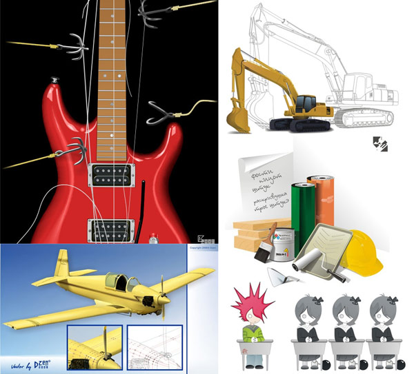 5款精美cdr矢量素材 