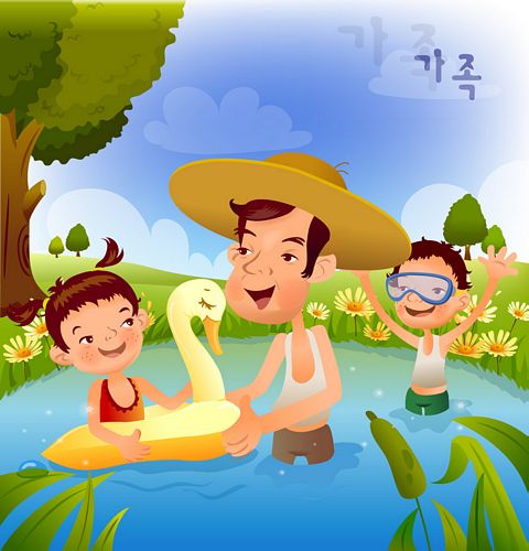 iClickart卡通家庭插画矢量素材-13