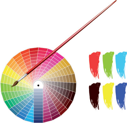 调色板矢量素材