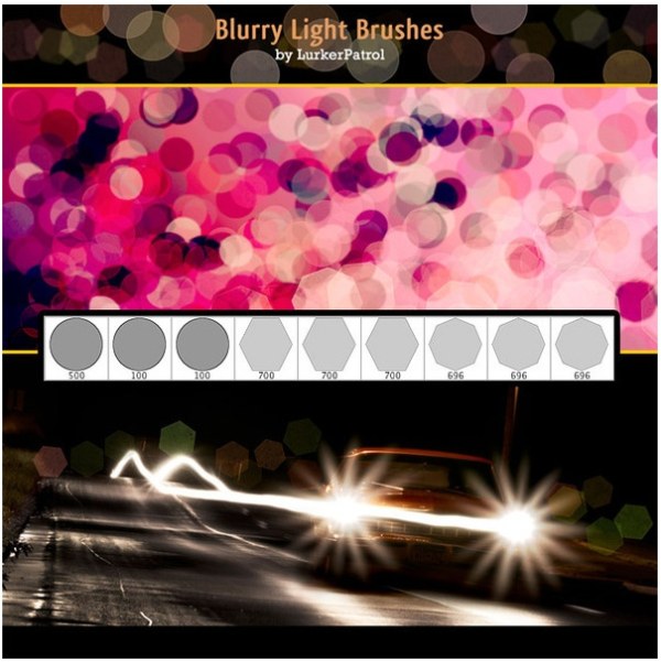 炫光背景形状PHOTOSHOP笔刷！