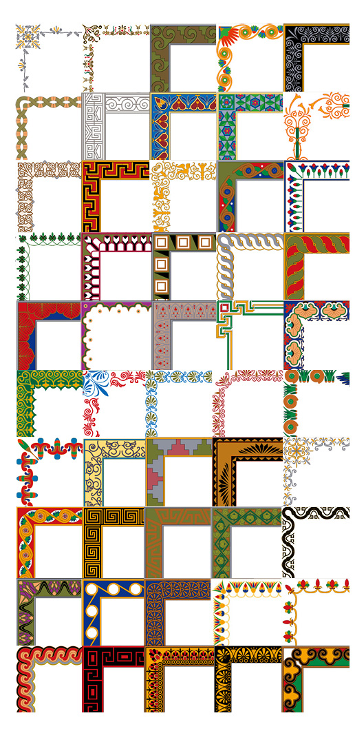 矢量简约实用边框辑-1（50P）