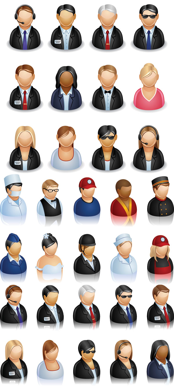 用户角色图标矢量素材