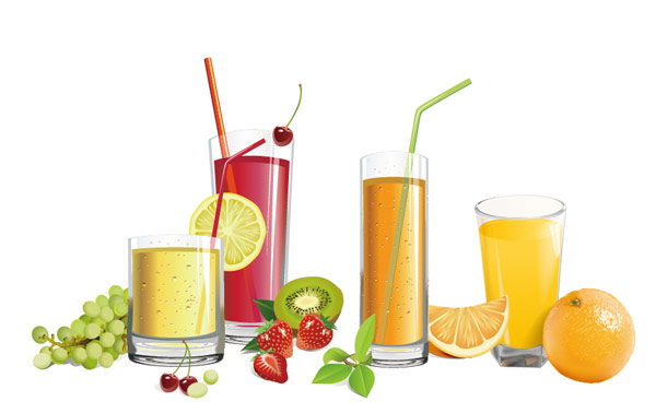果汁饮料矢量素材
