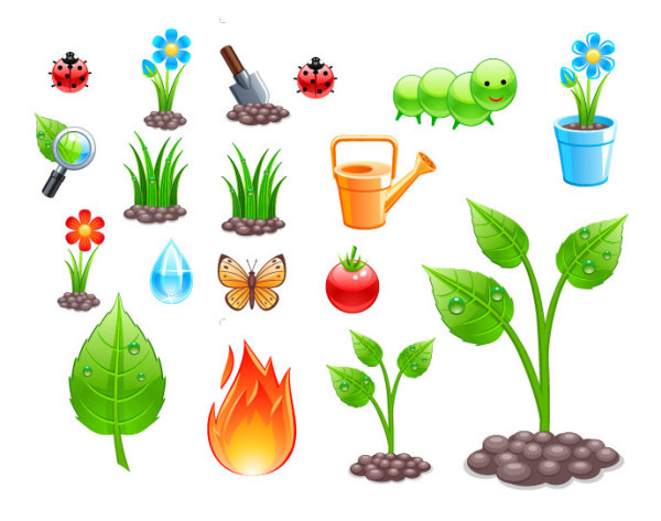 种植主题矢量素材