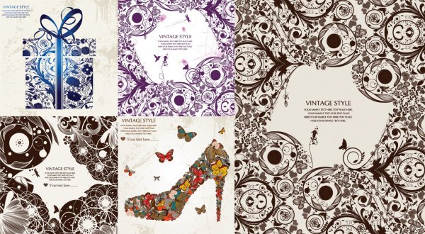 精美花纹矢量素材