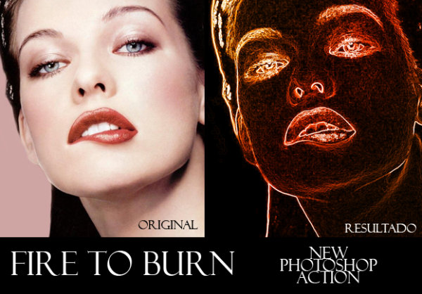 熔烙特效PS动作