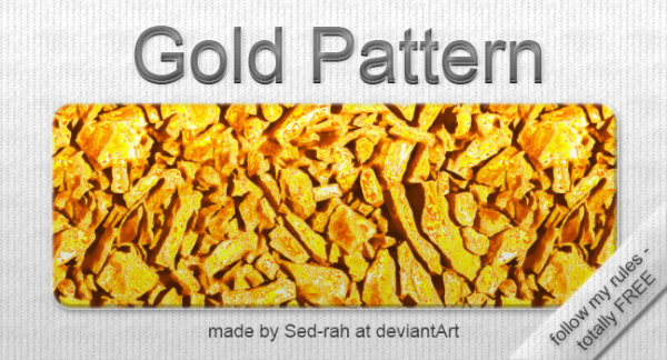 一款金黄色PS图案