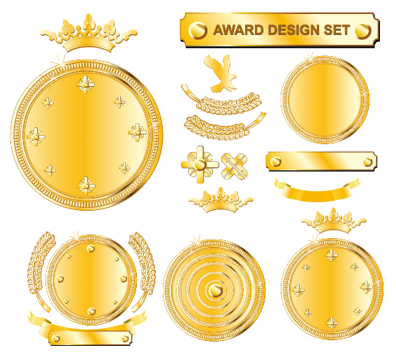 冠军奖章矢量素材