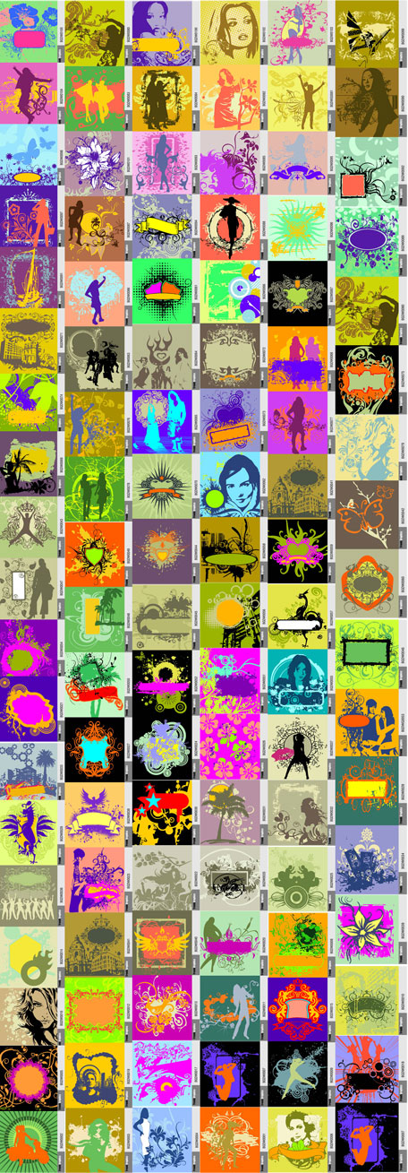 105款潮流元素图案矢量素材