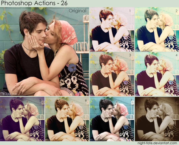 漂亮的人像调色PS动作（之六）