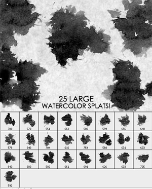 高清晰手绘涂抹PS笔刷