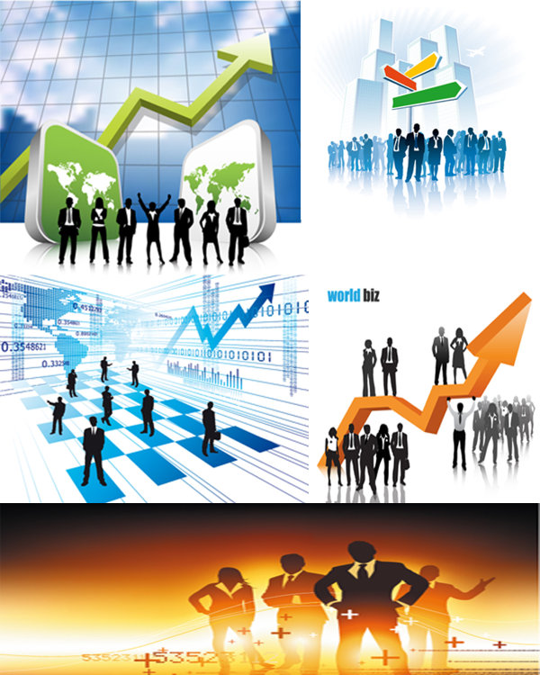 成功人士精美矢量素材