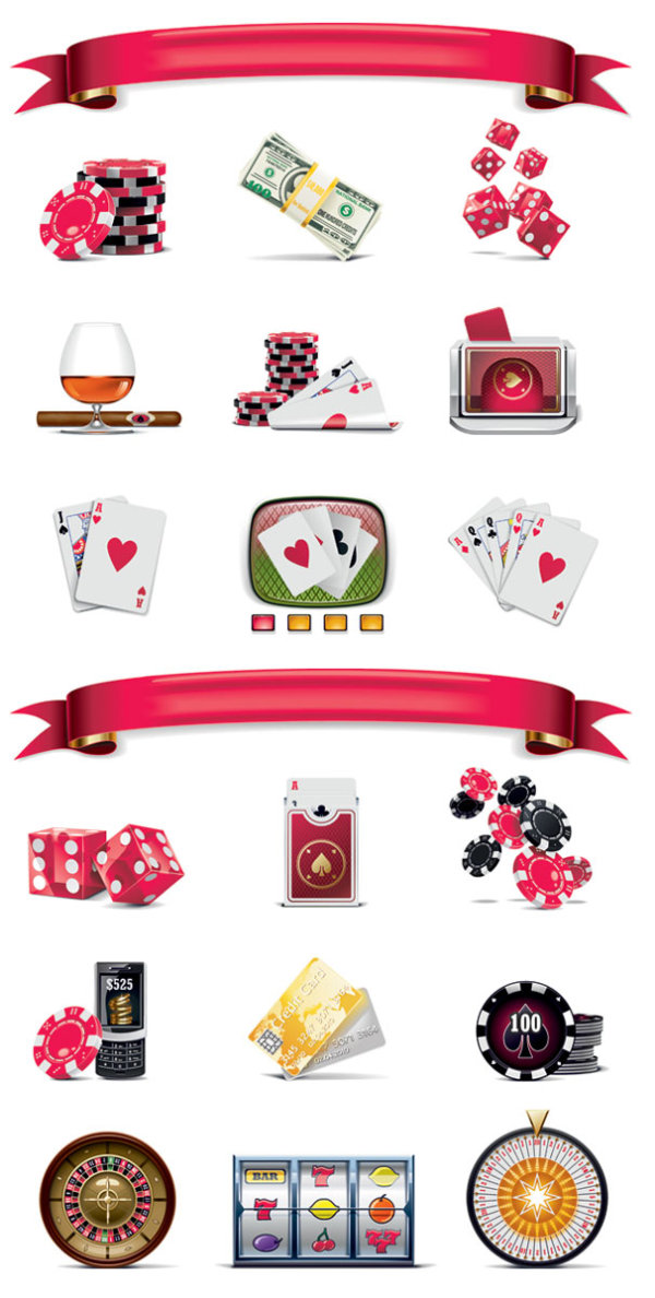 博彩主题图标矢量素材