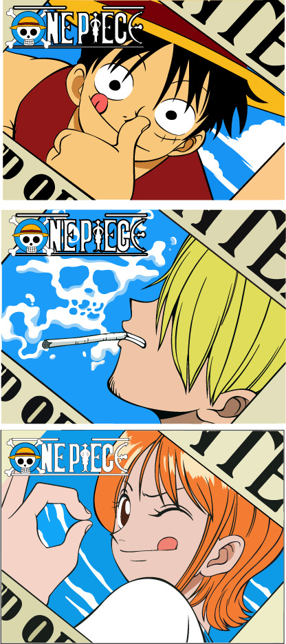 矢量海贼王&nbsp;one&nbsp;piece&nbsp;路飞&nbsp;娜美&nbsp;香吉士