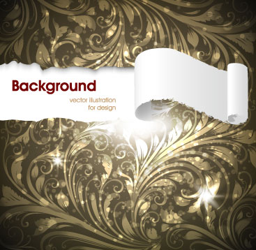 欧式华丽底纹矢量素材-2