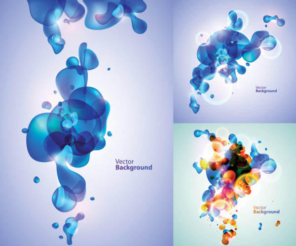 梦幻气泡主题矢量素材