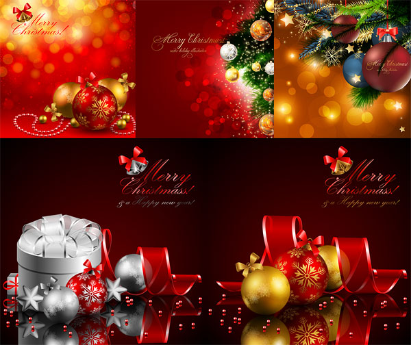 超漂亮的圣诞节矢量素材