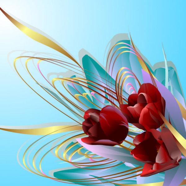 矢量玫瑰03&mdash;&mdash;矢量素材