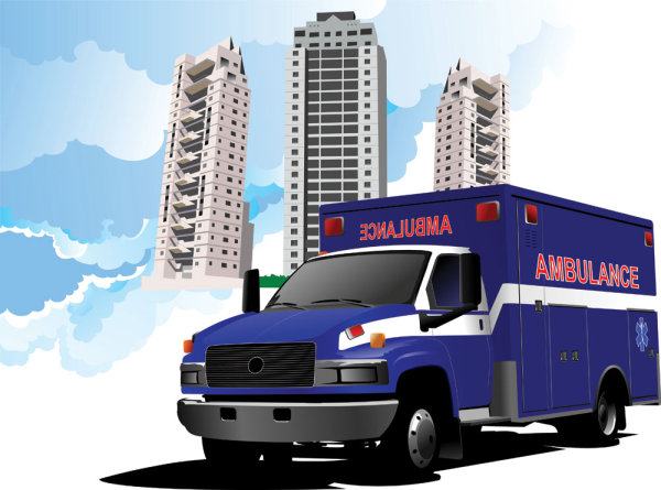 箱式货车01&mdash;&mdash;矢量素材