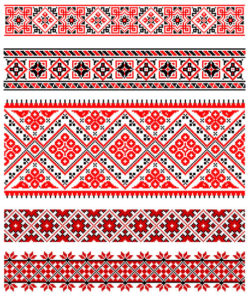 像素花纹矢量素材-2