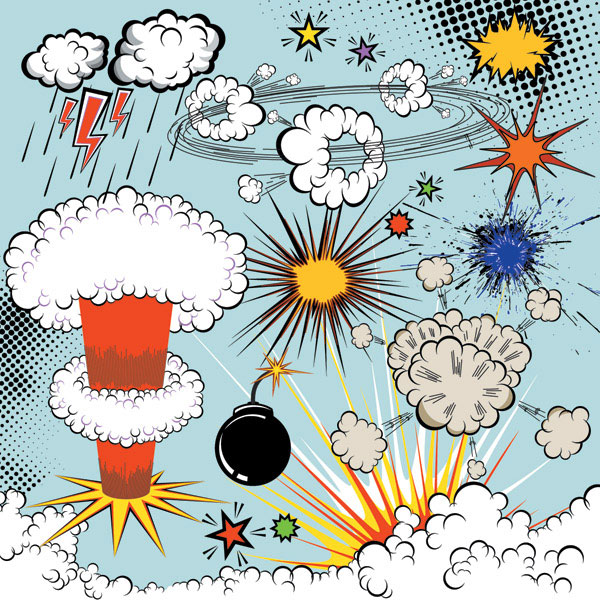 实用漫画元素矢量素材