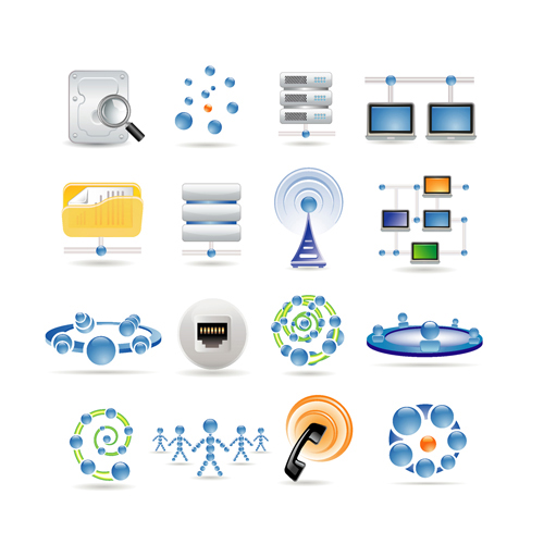 精致蓝色科技图标01&mdash;&mdash;矢量素材