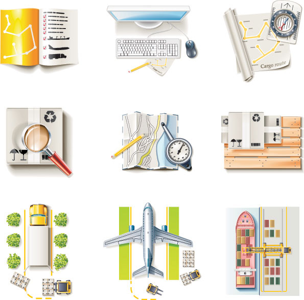 交通工具图标04&mdash;&mdash;矢量素材