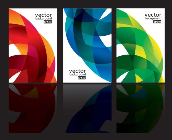 动感彩带卡片02&mdash;&mdash;矢量素材