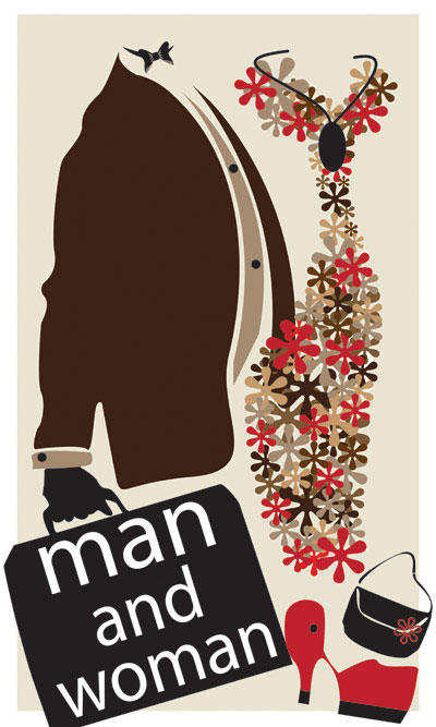 男人和女人矢量素材-2