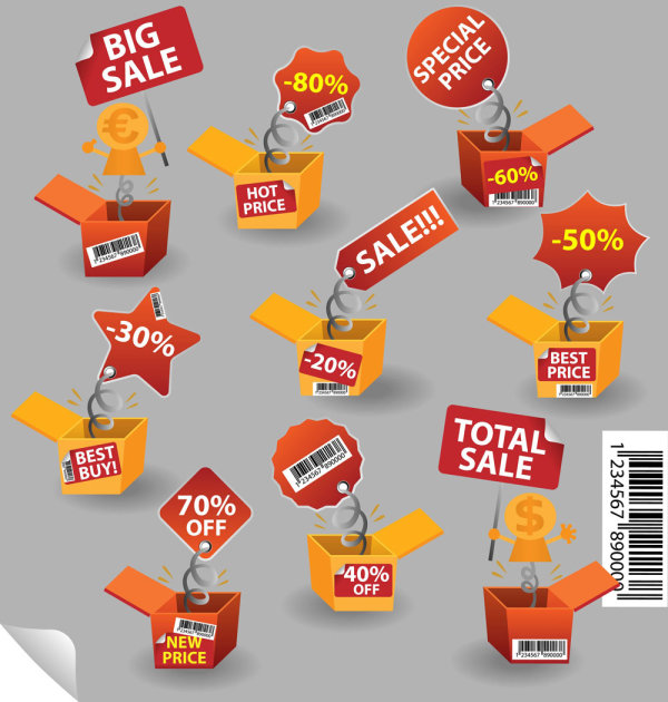 Beautiful and practical icon 04 - vector material