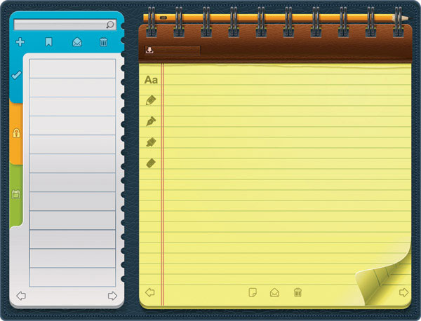 Pretty Notepad vector material -4