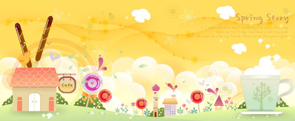 可爱卡通元素03&mdash;&mdash;矢量素材