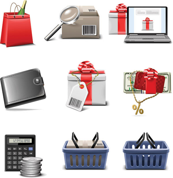 The shopping series of icon vector material