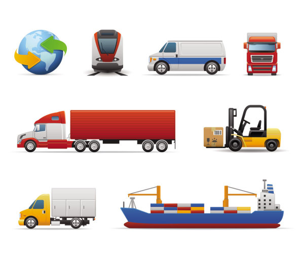 Transport icon 01 - vector material