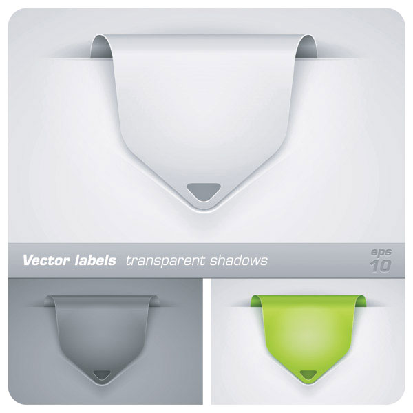 Beautiful decorative paper edge vector material -2