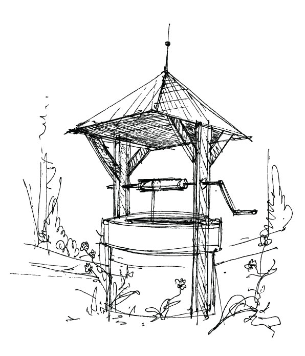 房子速写矢量素材-2