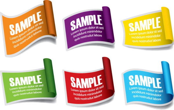 常见标贴05&mdash;&mdash;矢量素材