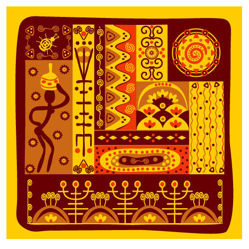 Classical tribal totem vector -5