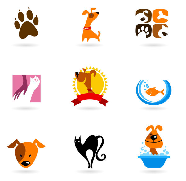 卡通动物形象01&mdash;&mdash;矢量素材