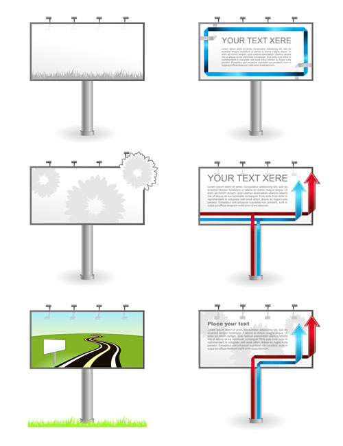 户外大型广告牌02&mdash;&mdash;矢量素材